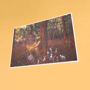 Aus der Serie: "La Mujer des Bosque". Wandbild.